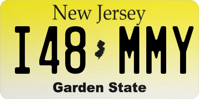 NJ license plate I48MMY