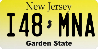 NJ license plate I48MNA