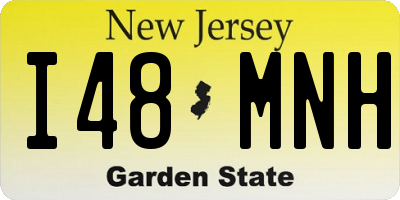 NJ license plate I48MNH