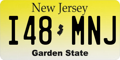 NJ license plate I48MNJ
