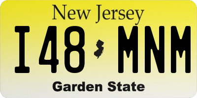 NJ license plate I48MNM