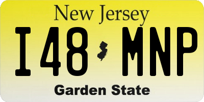 NJ license plate I48MNP