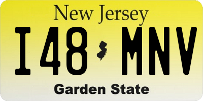 NJ license plate I48MNV