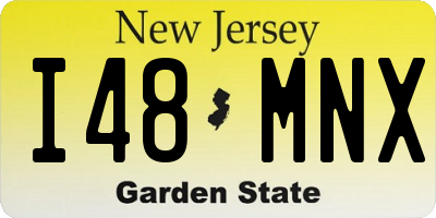 NJ license plate I48MNX
