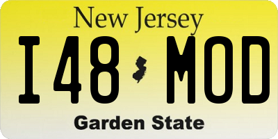 NJ license plate I48MOD