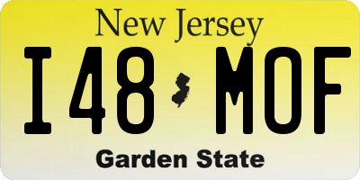 NJ license plate I48MOF