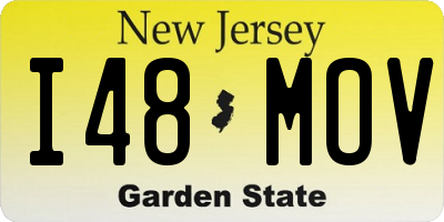 NJ license plate I48MOV