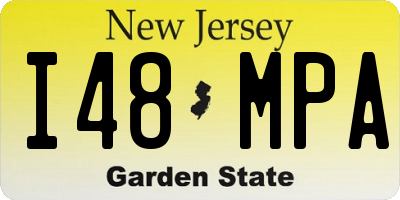 NJ license plate I48MPA