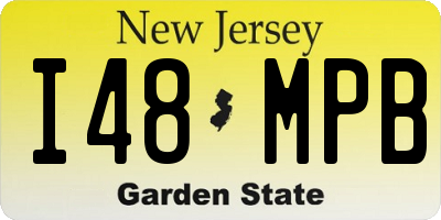 NJ license plate I48MPB