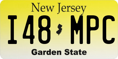 NJ license plate I48MPC
