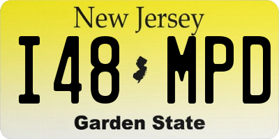 NJ license plate I48MPD