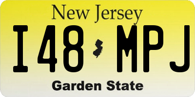 NJ license plate I48MPJ
