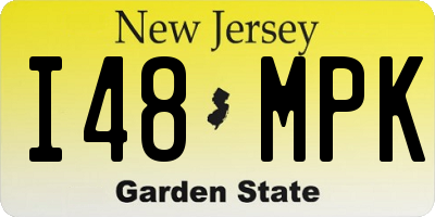 NJ license plate I48MPK