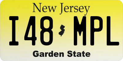 NJ license plate I48MPL