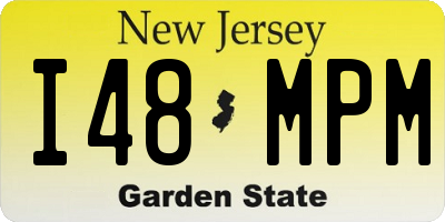 NJ license plate I48MPM