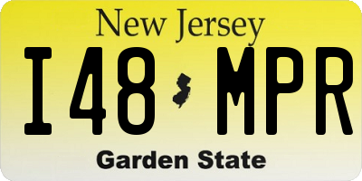 NJ license plate I48MPR