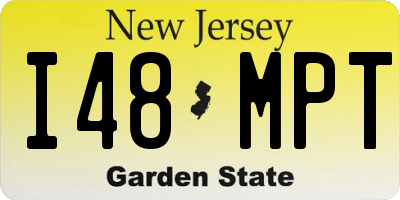 NJ license plate I48MPT