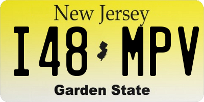NJ license plate I48MPV
