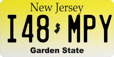 NJ license plate I48MPY