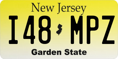 NJ license plate I48MPZ