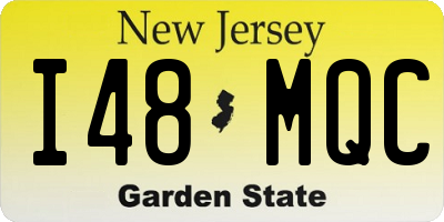 NJ license plate I48MQC