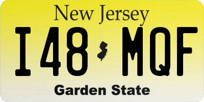 NJ license plate I48MQF