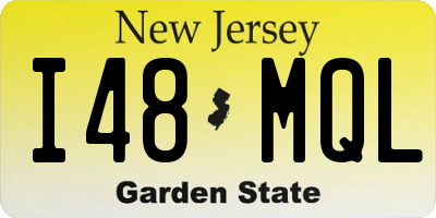 NJ license plate I48MQL