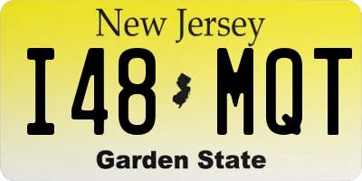 NJ license plate I48MQT