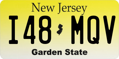 NJ license plate I48MQV