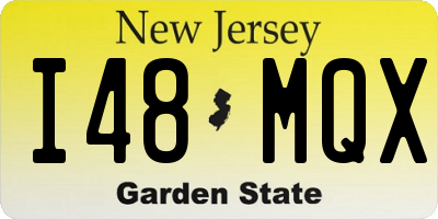 NJ license plate I48MQX