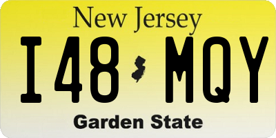 NJ license plate I48MQY