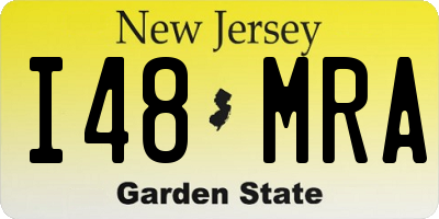 NJ license plate I48MRA