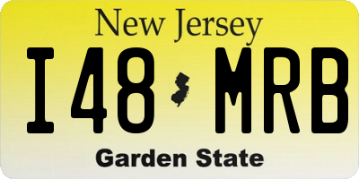 NJ license plate I48MRB