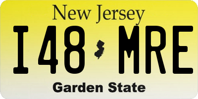 NJ license plate I48MRE