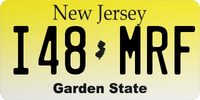 NJ license plate I48MRF