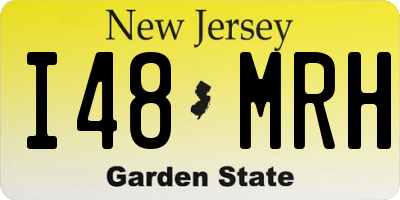 NJ license plate I48MRH
