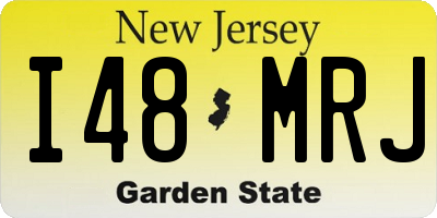 NJ license plate I48MRJ