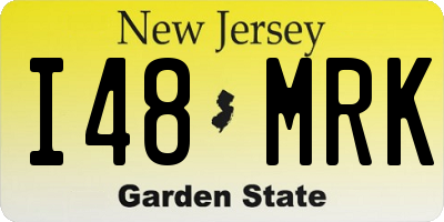 NJ license plate I48MRK