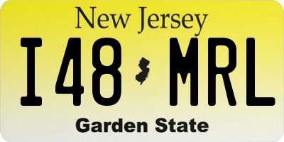NJ license plate I48MRL