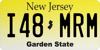 NJ license plate I48MRM