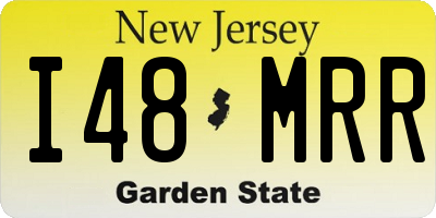 NJ license plate I48MRR
