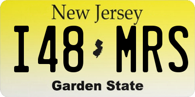 NJ license plate I48MRS