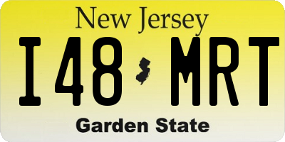 NJ license plate I48MRT