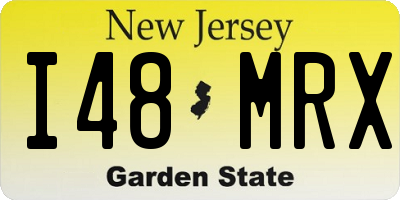 NJ license plate I48MRX