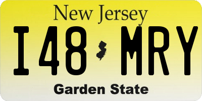 NJ license plate I48MRY