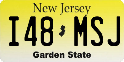 NJ license plate I48MSJ