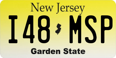 NJ license plate I48MSP