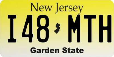 NJ license plate I48MTH
