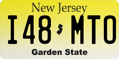 NJ license plate I48MTO