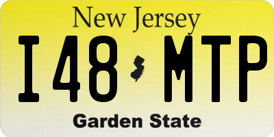 NJ license plate I48MTP